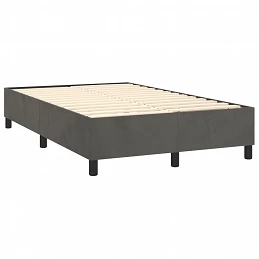 Acquista Giroletto a Molle con Materasso Grigio Scuro 120x200 cm Velluto con riferimento GHV-3142894 della ditta GARDENHOME