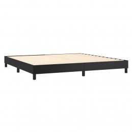 Acquista Giroletto a Molle con Materasso Nero 200x200 cm in Similpelle con riferimento GHV-3130799 della ditta GARDENHOME