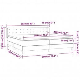 Acquista Giroletto a Molle con Materasso Nero 200x200 cm in Similpelle con riferimento GHV-3130799 della ditta GARDENHOME