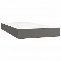 Acquista Giroletto a Molle con Materasso Grigio 90x190 cm in Similpelle con riferimento GHV-3140979 della ditta GARDENHOME