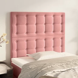 Acquista Testiera 2 pz Rosa 90x5x78/88 cm in Velluto con riferimento GHV-3116807 della ditta GARDENHOME