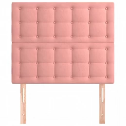 Acquista Testiera 2 pz Rosa 90x5x78/88 cm in Velluto con riferimento GHV-3116807 della ditta GARDENHOME