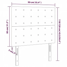 Acquista Testiera 2 pz Rosa 90x5x78/88 cm in Velluto con riferimento GHV-3116807 della ditta GARDENHOME