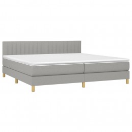 Acquista Letto a Molle Materasso e LED Grigio Chiaro 200x200 cm Tessuto con riferimento GHV-3133901 della ditta GARDENHOME