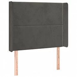 Acquista Testiera ad Orecchio Grigio Scuro 93x16x118/128 cm in Velluto con riferimento GHV-3119477 della ditta GARDENHOME