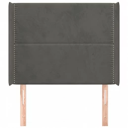 Acquista Testiera ad Orecchio Grigio Scuro 93x16x118/128 cm in Velluto con riferimento GHV-3119477 della ditta GARDENHOME