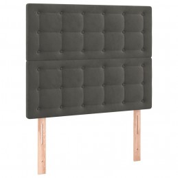Acquista Giroletto a Molle con Materasso Grigio Scuro 80x200 cm Velluto con riferimento GHV-3129418 della ditta GARDENHOME
