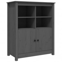 Acquista Credenza Grigia 83x41,5x100 cm in Legno Massello di Pino con riferimento GHV-821514 della ditta GARDENHOME