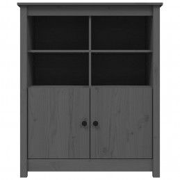 Acquista Credenza Grigia 83x41,5x100 cm in Legno Massello di Pino con riferimento GHV-821514 della ditta GARDENHOME