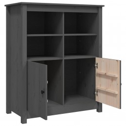 Acquista Credenza Grigia 83x41,5x100 cm in Legno Massello di Pino con riferimento GHV-821514 della ditta GARDENHOME