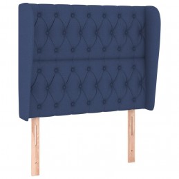 Acquista Testiera ad Orecchio Blu 103x23x118/128 cm in Tessuto con riferimento GHV-3118288 della ditta GARDENHOME