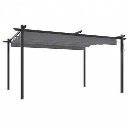 Acquista Pergola da Giardino con Tetto Retrattile 4x3 m Antracite con riferimento GHV-318538 della ditta GARDENHOME