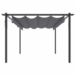Acquista Pergola da Giardino con Tetto Retrattile 4x3 m Antracite con riferimento GHV-318538 della ditta GARDENHOME