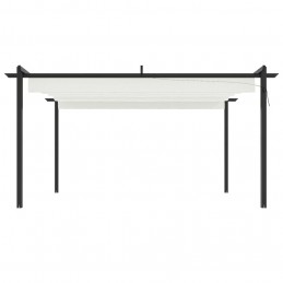 Acquista Pergola da Giardino con Tetto Retrattile 4x3 m Crema con riferimento GHV-318537 della ditta GARDENHOME