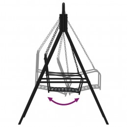 Acquista Dondolo 124 cm in Acciaio Nero con riferimento GHV-318832 della ditta GARDENHOME