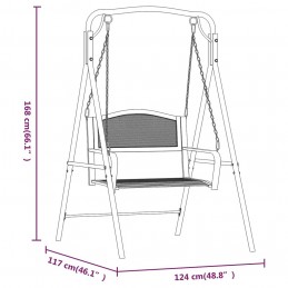 Acquista Dondolo 124 cm in Acciaio Nero con riferimento GHV-318832 della ditta GARDENHOME