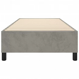 Acquista Giroletto a Molle Grigio Chiaro 100x200 cm in Velluto con riferimento GHV-3121102 della ditta GARDENHOME