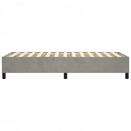 Acquista Giroletto a Molle Grigio Chiaro 100x200 cm in Velluto con riferimento GHV-3121102 della ditta GARDENHOME