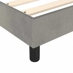 Acquista Giroletto a Molle Grigio Chiaro 100x200 cm in Velluto con riferimento GHV-3121102 della ditta GARDENHOME
