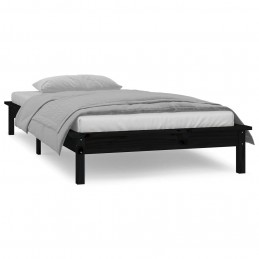 Acquista Giroletto con LED Nero 90x200 cm in Legno Massello con riferimento GHV-820595 della ditta GARDENHOME