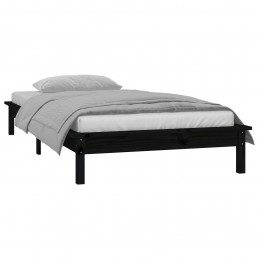 Acquista Giroletto con LED Nero 90x200 cm in Legno Massello con riferimento GHV-820595 della ditta GARDENHOME