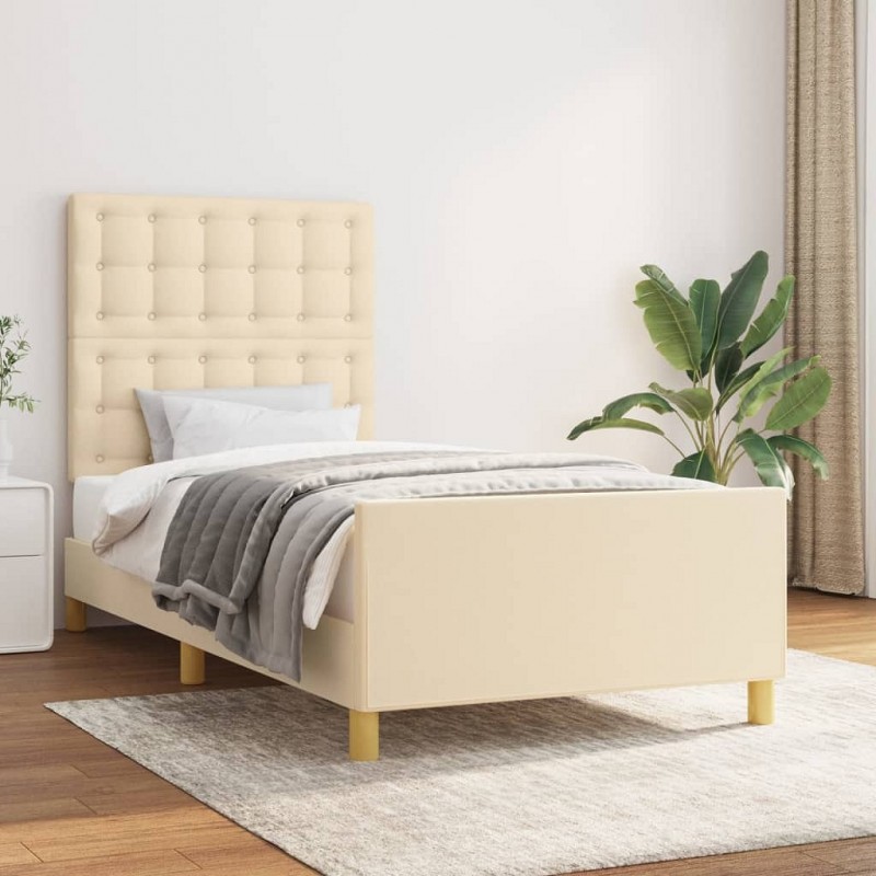 Acquista Giroletto con Testiera Crema 90x200 cm in Tessuto con riferimento GHV-3125354 della ditta GARDENHOME