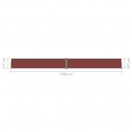 Acquista Tenda Laterale Retrattile Marrone 117x1200 cm con riferimento GHV-318057 della ditta GARDENHOME