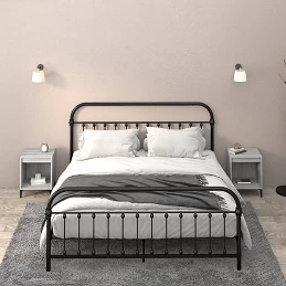 Comodino 2 pz Grigio Sonoma...