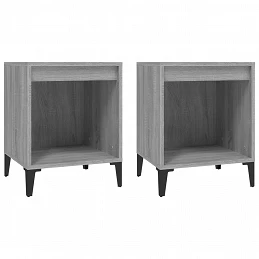 Acquista Comodino 2 pz Grigio Sonoma 40x35x50 cm con riferimento GHV-821887 della ditta GARDENHOME