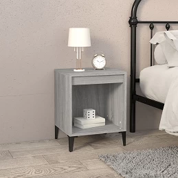 Acquista Comodino 2 pz Grigio Sonoma 40x35x50 cm con riferimento GHV-821887 della ditta GARDENHOME
