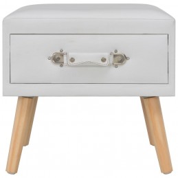 Acquista Comodini Bianchi 2 pz 40x35x40 cm in Similpelle con riferimento GHV-276380 della ditta GARDENHOME