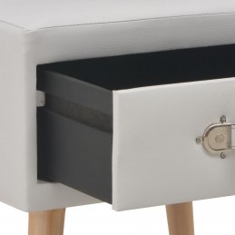 Acquista Comodini Bianchi 2 pz 40x35x40 cm in Similpelle con riferimento GHV-276380 della ditta GARDENHOME