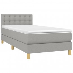 Acquista Letto a Molle Materasso e LED Grigio Chiaro 80x200 cm Tessuto con riferimento GHV-3133989 della ditta GARDENHOME
