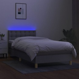 Acquista Letto a Molle Materasso e LED Grigio Chiaro 80x200 cm Tessuto con riferimento GHV-3133989 della ditta GARDENHOME