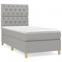 Acquista Giroletto a Molle con Materasso Grigio Chiaro 80x200 cm Tessuto con riferimento GHV-3142529 della ditta GARDENHOME