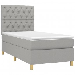 Acquista Giroletto a Molle con Materasso Grigio Chiaro 80x200 cm Tessuto con riferimento GHV-3142529 della ditta GARDENHOME