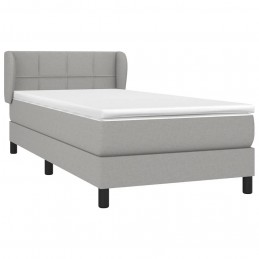 Acquista Giroletto a Molle con Materasso Grigio Chiaro100x200 cm Tessuto con riferimento GHV-3126221 della ditta GARDENHOME