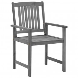 Acquista Sedie da Giardino con Cuscini 4 pz in Massello di Acacia Grigio con riferimento GHV-3061224 della ditta GARDENHOME