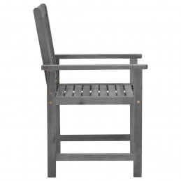 Acquista Sedie da Giardino con Cuscini 4 pz in Massello di Acacia Grigio con riferimento GHV-3061224 della ditta GARDENHOME