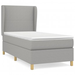 Acquista Giroletto a Molle con Materasso Grigio Chiaro 90x200 cm Tessuto con riferimento GHV-3128333 della ditta GARDENHOME