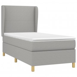 Acquista Giroletto a Molle con Materasso Grigio Chiaro 90x200 cm Tessuto con riferimento GHV-3128333 della ditta GARDENHOME