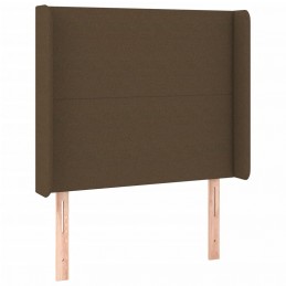 Acquista Testiera a LED Marrone Scuro 93x16x118/128 cm in Tessuto con riferimento GHV-3123753 della ditta GARDENHOME