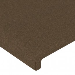 Acquista Testiera a LED Marrone Scuro 93x16x118/128 cm in Tessuto con riferimento GHV-3123753 della ditta GARDENHOME