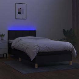 Acquista Letto a Molle con Materasso e LED Nero 100x200 cm in Tessuto con riferimento GHV-3133695 della ditta GARDENHOME