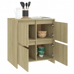 Acquista Credenza Rovere Sonoma 70x41x75 cm in Truciolato con riferimento GHV-809767 della ditta GARDENHOME
