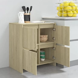 Acquista Credenza Rovere Sonoma 70x41x75 cm in Truciolato con riferimento GHV-809767 della ditta GARDENHOME