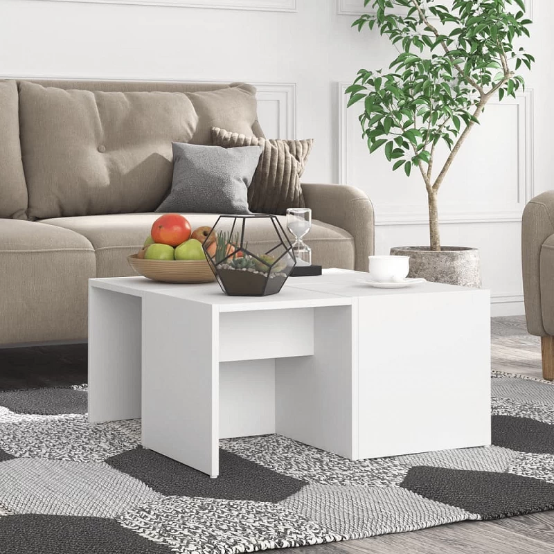 Acquista Tavolini da Salotto 4 pz Bianchi 33x33x33 cm in Multistrato con riferimento GHV-806813 della ditta GARDENHOME