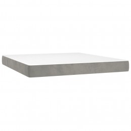 Acquista Giroletto a Molle con Materasso Grigio Chiaro 160x200cm Velluto con riferimento GHV-3127679 della ditta GARDENHOME