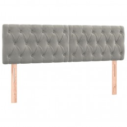 Acquista Giroletto a Molle con Materasso Grigio Chiaro 160x200cm Velluto con riferimento GHV-3127679 della ditta GARDENHOME