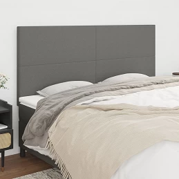 Acquista Testiera 4 pz Grigio Scuro 90x5x78/88 cm in Tessuto con riferimento GHV-3116067 della ditta GARDENHOME